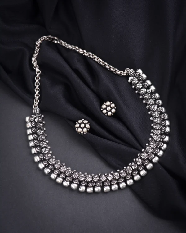 Oxidised Boll Necklace