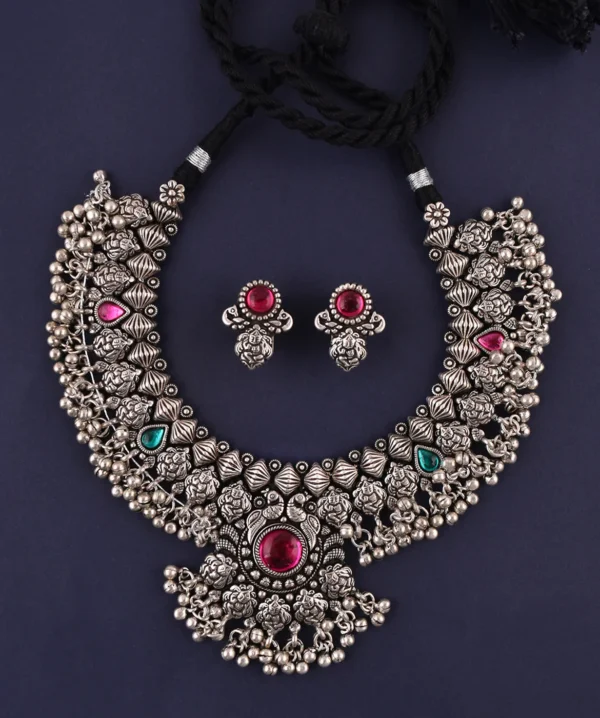 Oxidised Kolhapuri Saaj Necklace