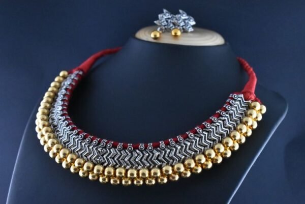 Oxidized K Wajratika Traditional Necklace