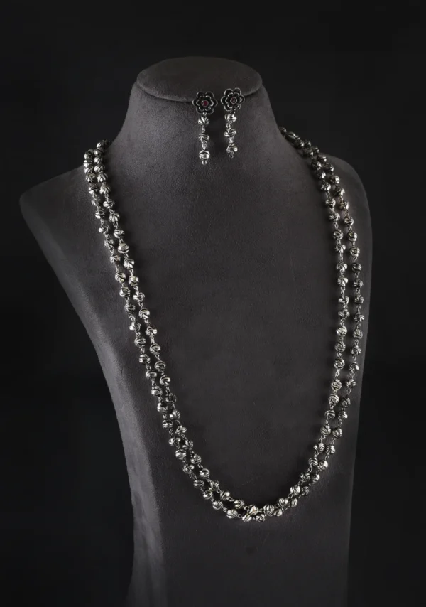 Oxidised Kolhapuri Two Layer Mohanmala